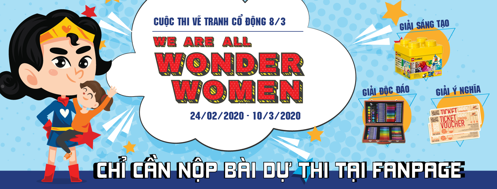 Thi vẽ tranh We are all Wonder Women Sylvan Learning Việt Nam