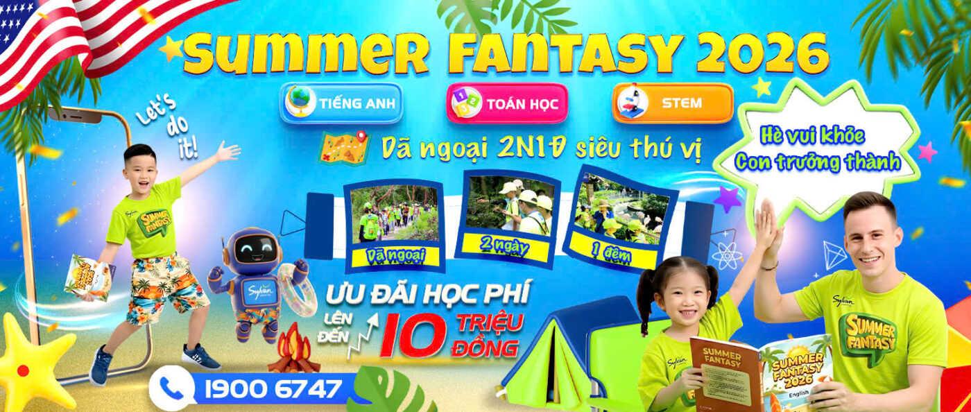 Trại hè Sylvan 2026 là chương trình hè cho trẻ em giúp phát triển toàn diện qua Tiếng Anh, STEM và kỹ năng sống. Đăng ký sớm nhận ưu đãi đến 10 triệu.