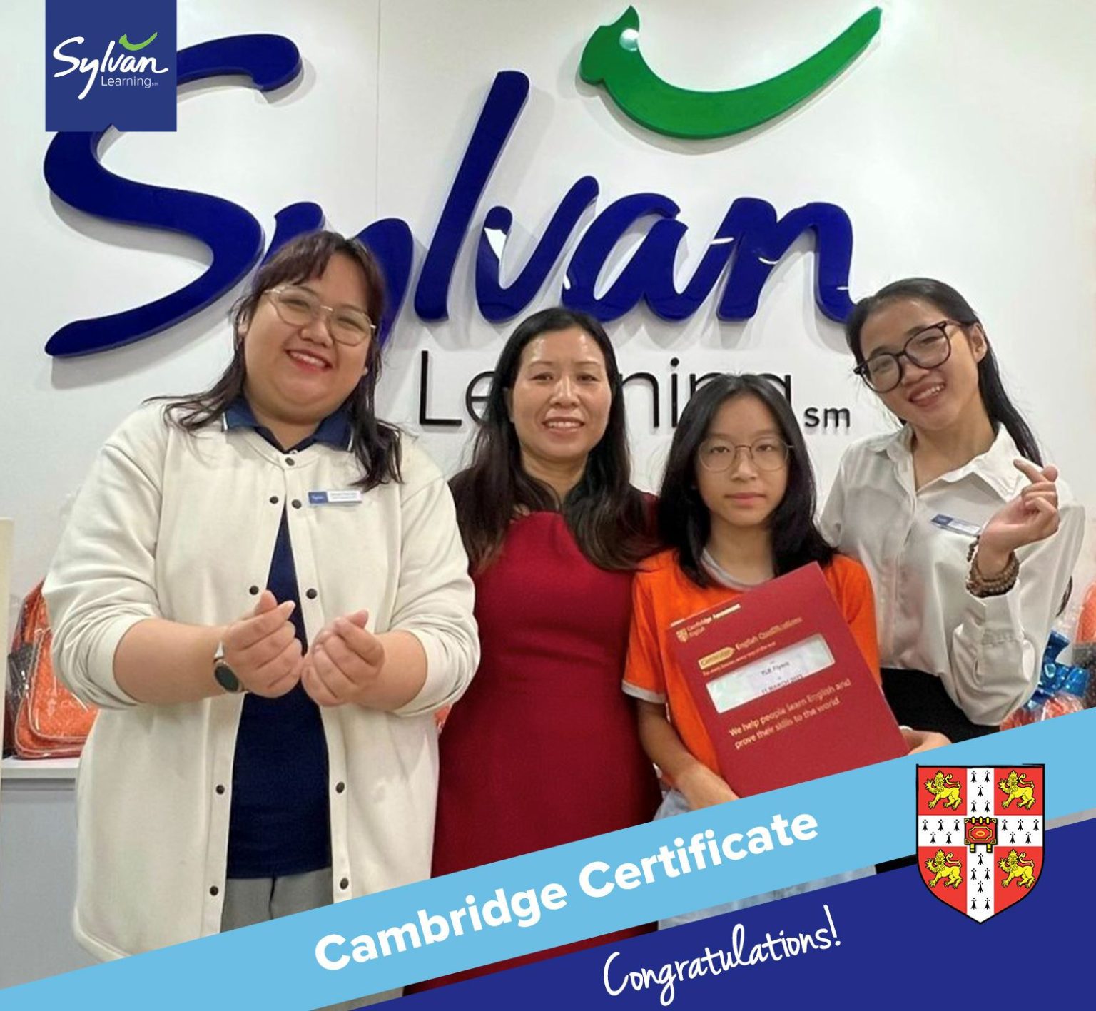 Học viên Sylvan Learning nhận bằng Cambridge